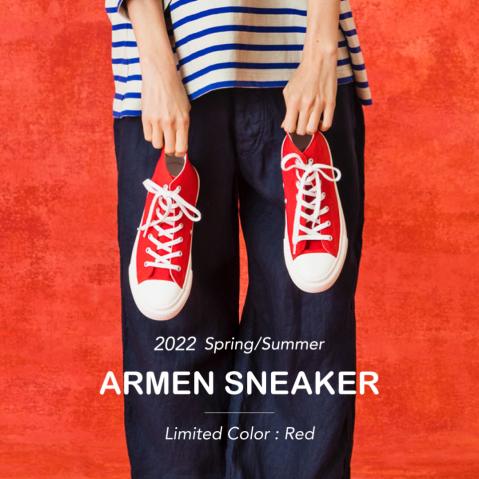 ARMEN SNEAKER 〜Limited Color： Red 〜