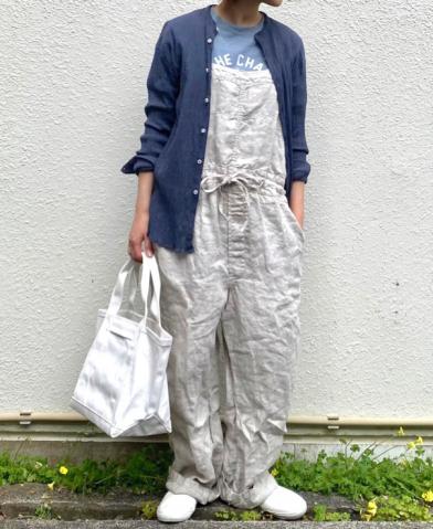 ARMEN 〜LINEN HERRINGBONE ONE-TUCK PANTS〜