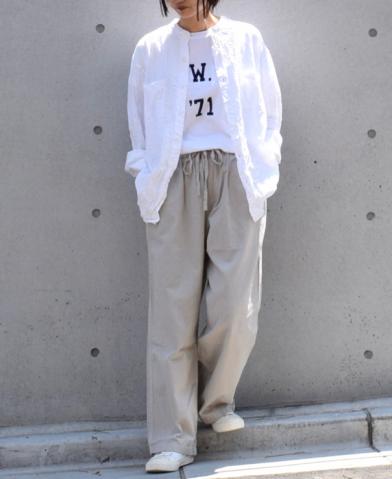 ”Vas-y Lentement” POPLIN OVERSIZE SHIRT × ”HTS” …