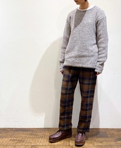 HTS ”COTTON WAFFLE BLOCK CHECK EASY PANTS” & JAME…