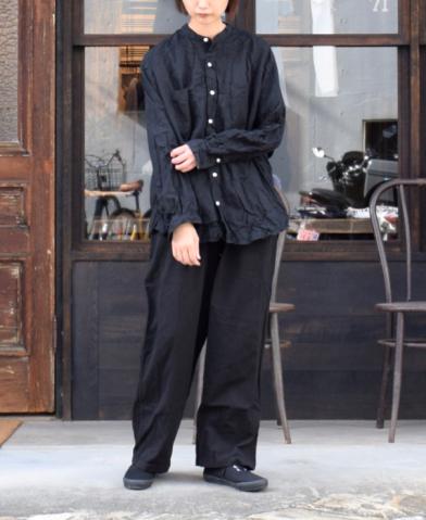 ”Vas-y Lentement” POPLIN OVERSIZE SHIRT × ”HTS” CO…