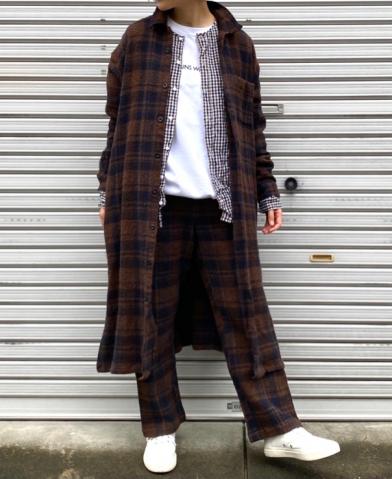 HTS 〜COTTON WAFFLE BLOCK CHECK OVERDYE SET-UP STYL…