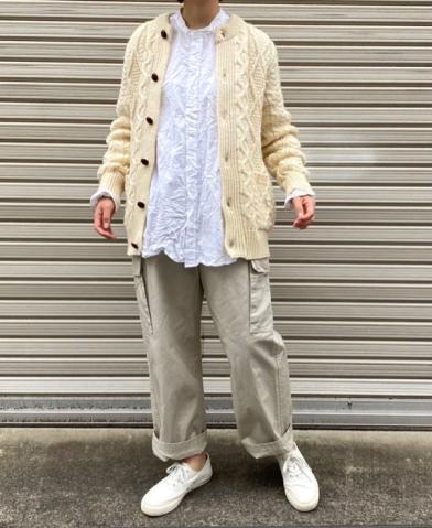 HTS 〜ARAN KNIT & MEDIUM WEIGHT COTTON TWILL EASY P…