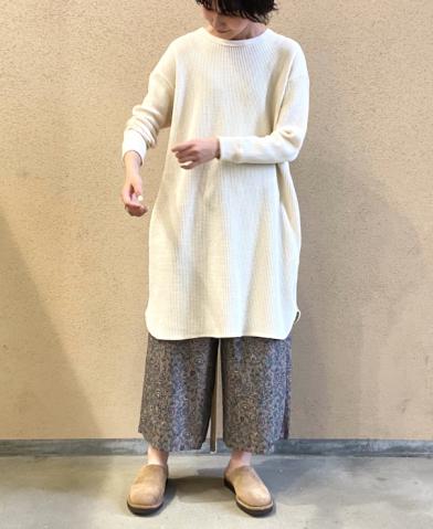 SOIL 〜WAFFLE CREW NECK OVERSIZED L/SL & 40'S POPLI…