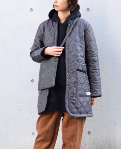 ARMEN 〜PLAIN HEAT QUILT NO COLLAR COAT〜