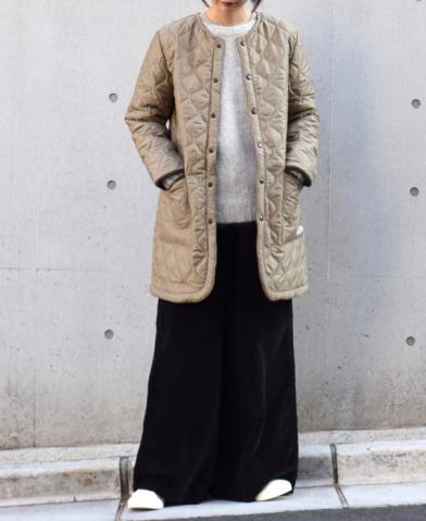 ARMEN 〜 PLAIN HEAT QUILT NO COLLAR COAT〜