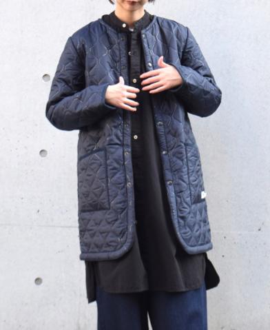 ARMEN 〜 PLAIN HEAT QUILT NO COLLAR COAT〜