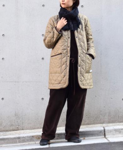 ARMEN 〜 PLAIN HEAT QUILT NO COLLAR COAT〜