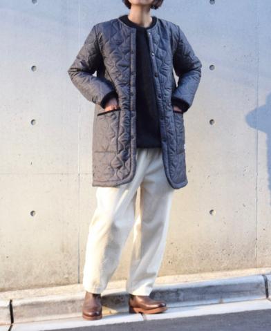 ARMEN 〜PLAIN HEAT QUILT NO COLLAR COAT〜