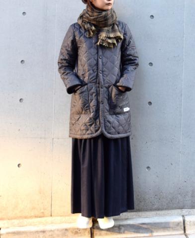  ARMEN 〜PLAIN HEAT QUILT NO COLLAR COAT〜