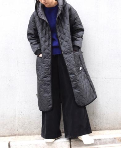 ARMEN 〜POLY×POLY HEAT QUILT OVERSIZED HOODED COAT …