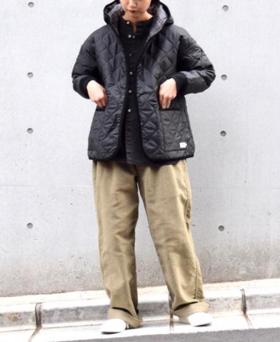 ARMEN〜POLY×POLY HEAT QUILT OVERSIZED HOODED JACKET…