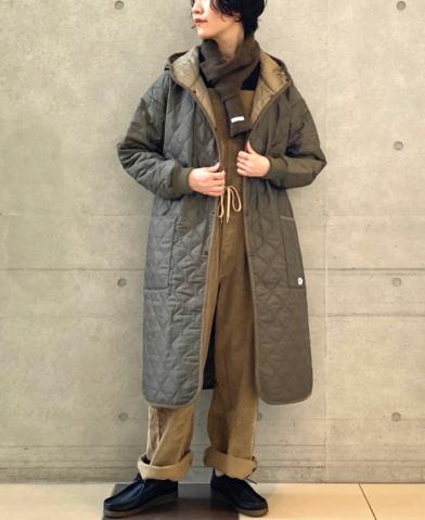 ARMEN 〜POLY×POLY HEAT QUILT OVERSIZED HOODED COAT …