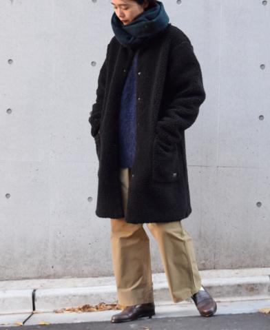 ARMEN "FLEECE / NYLON HIGH NECK COAT" ＆ SOIL ” BOI…