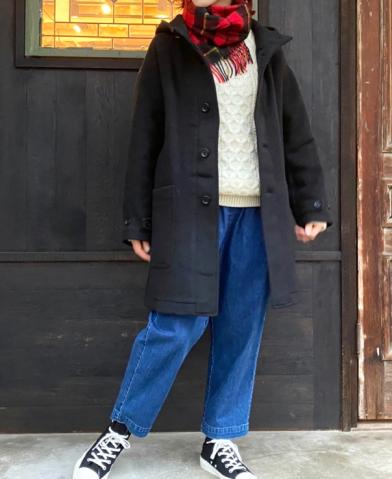 ARMEN 〜MELTON DOUBLE FACE HOODED COAT〜