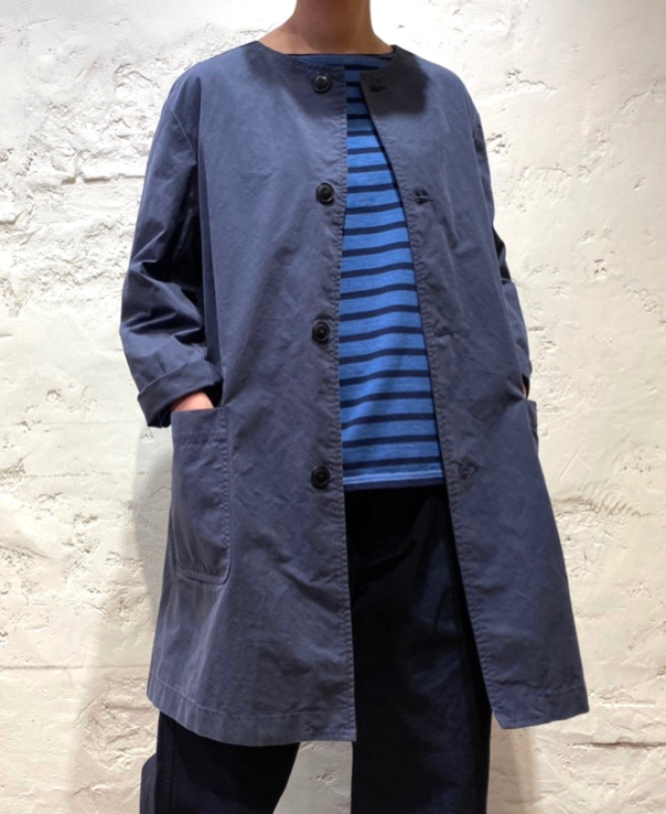 ARMEN 〜COTTON AUTHENIC NO COLLAR WORK COAT〜,Narumi Trading
