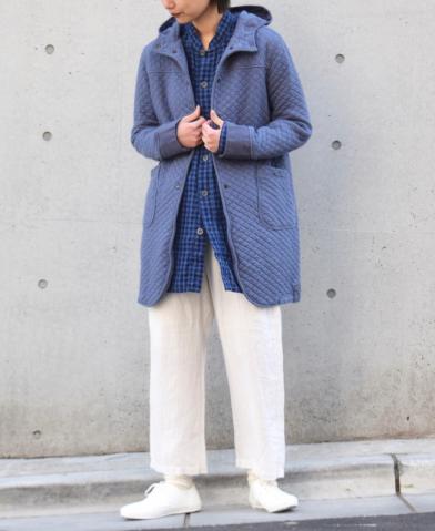 ARMEN 〜COTTON QUILT MID-LENGTH HOODED COAT〜