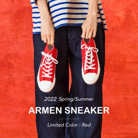 ARMEN SNEAKER 〜Limited Color： Red 〜