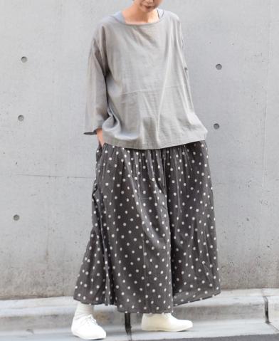  SOIL 〜COTTON SILK PLAIN SMOCK & VOILE DOT CULOTTE…