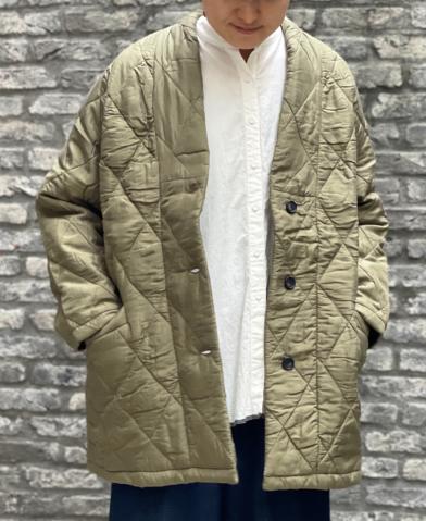 maison de soil  PADDED SILKハーフコート