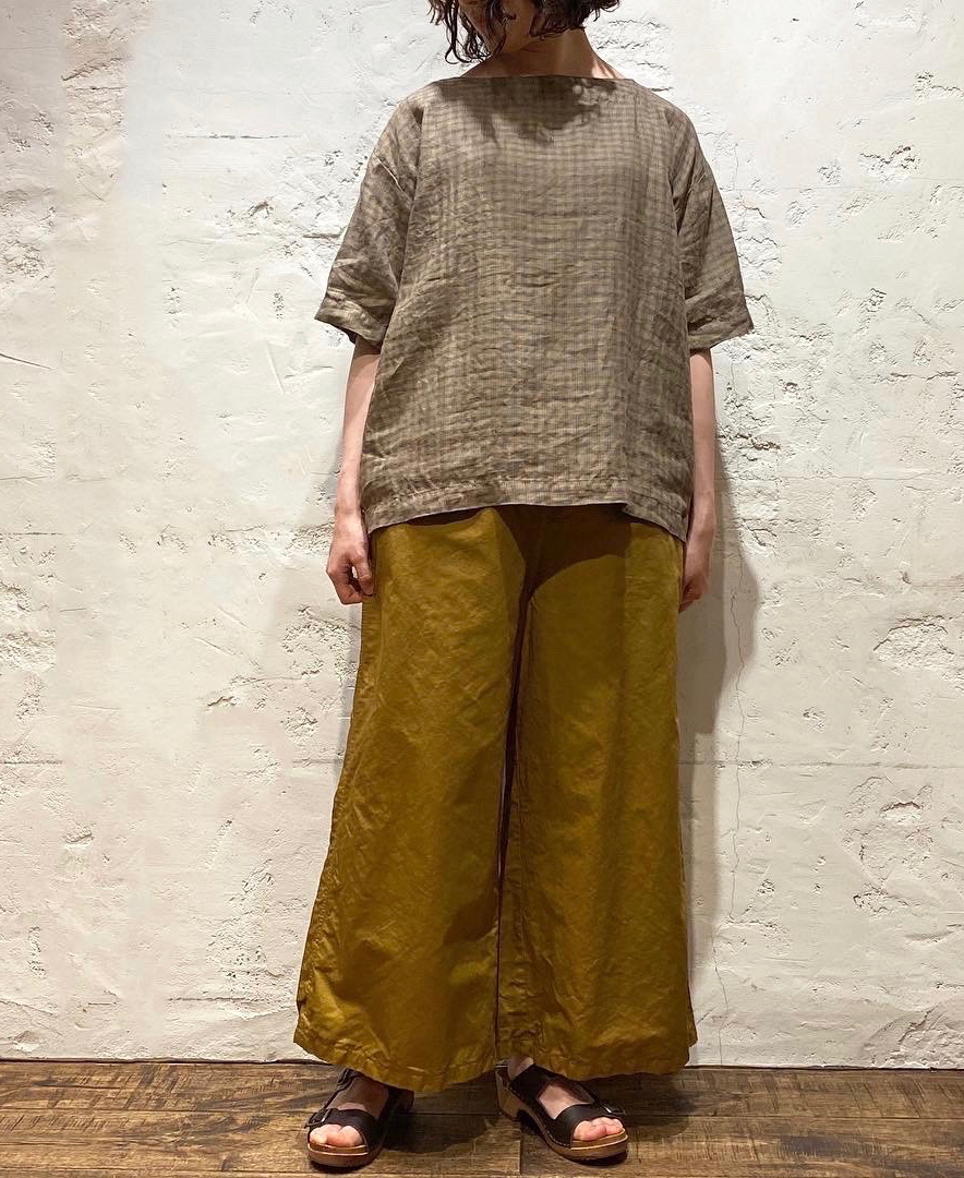 Mimページ ARMEN LINEN CHECK SHIRT＆ HTS EASY PANTS,Narumi Trading