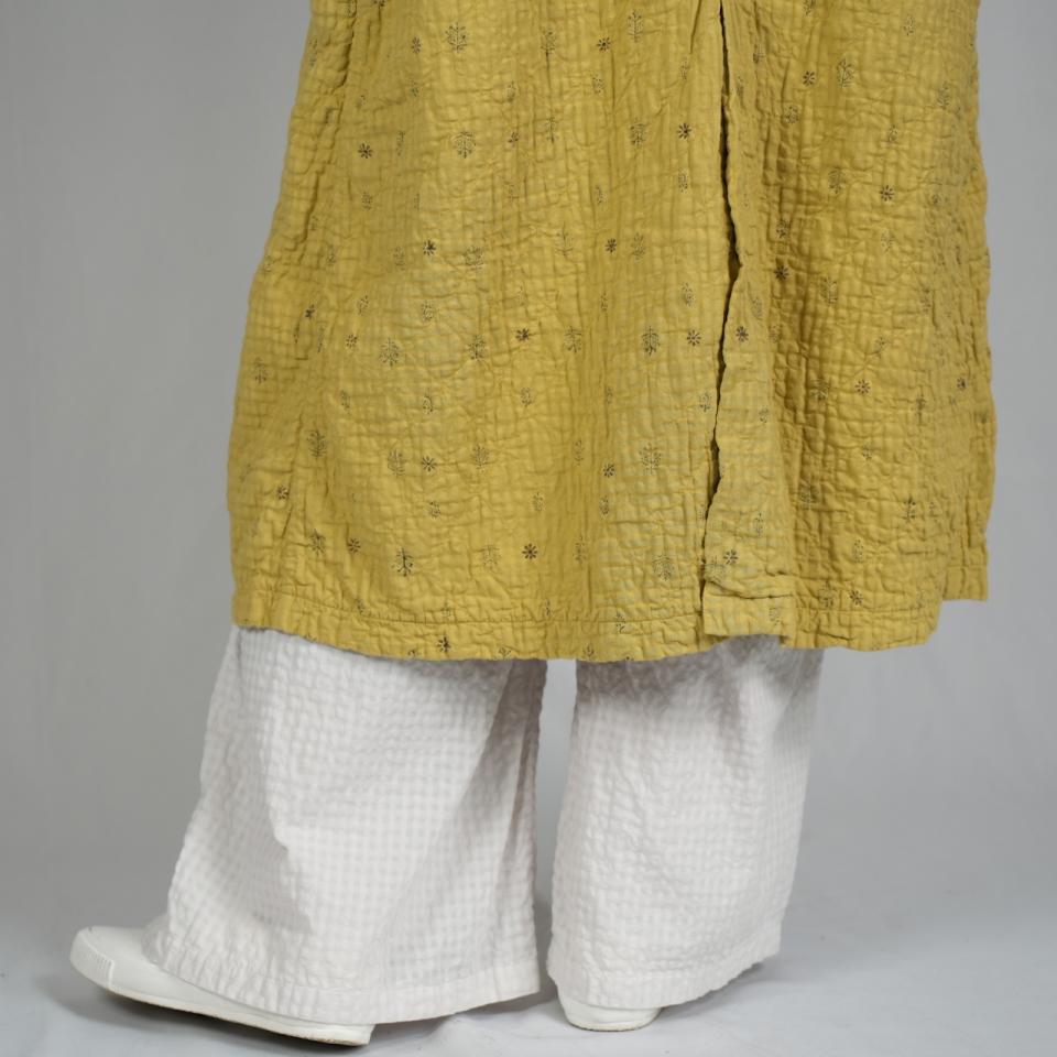 QUILTED COAT＝ ORGANIC COTTON BIG CHECK series by maison de soil