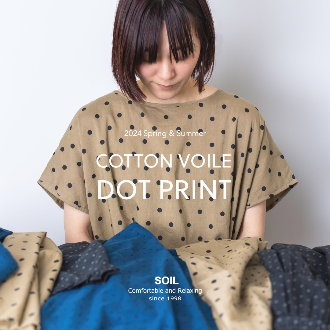 Soil様 SOIL =COTTON VOILE DOT PRINT =,Narumi Trading