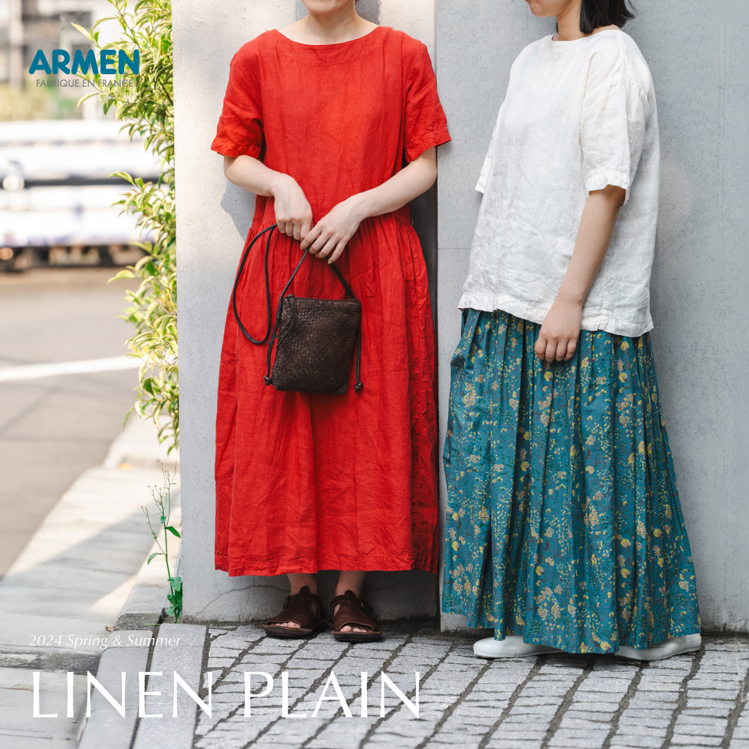 新品タグ付【ARMEN】LINEN PLAINボートネックOP size0 1_4039_665020175ce7d.jpg
