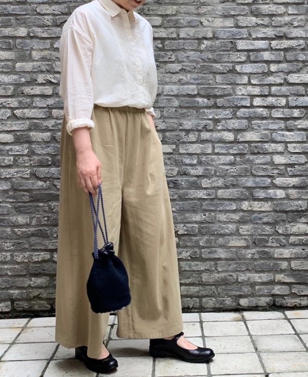 maison de soil COTTON WIDE EASY PANTS,Narumi Trading