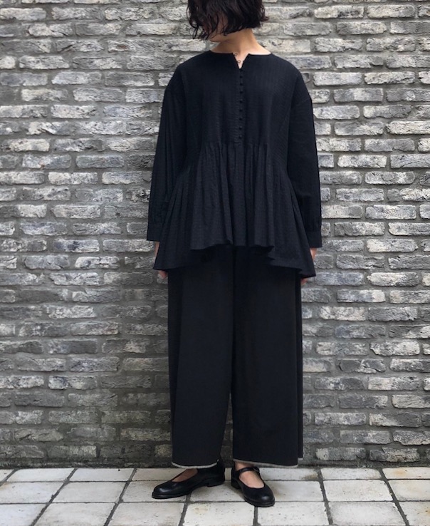 maison de soil ORGANIC BIG CHECK CREW NECK SHIRT,Narumi Trading