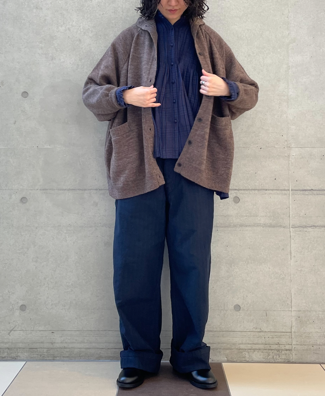 maison de soil フライフロントロングスリーブエンブロイダリーシャツ ONLINE STORE TOP