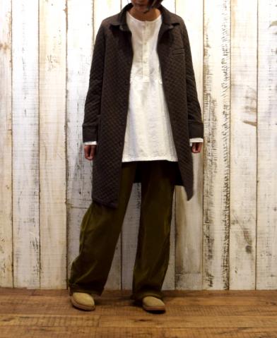 ARMEN 〜COTTON QUILT SHIRTS COLLAR COAT〜