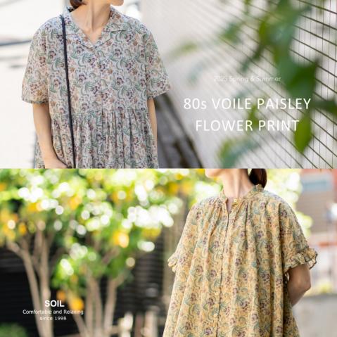 やっぱり柄物が好き。~80s VOILE PAISLEY FLOWER PRINT~ by SOIL