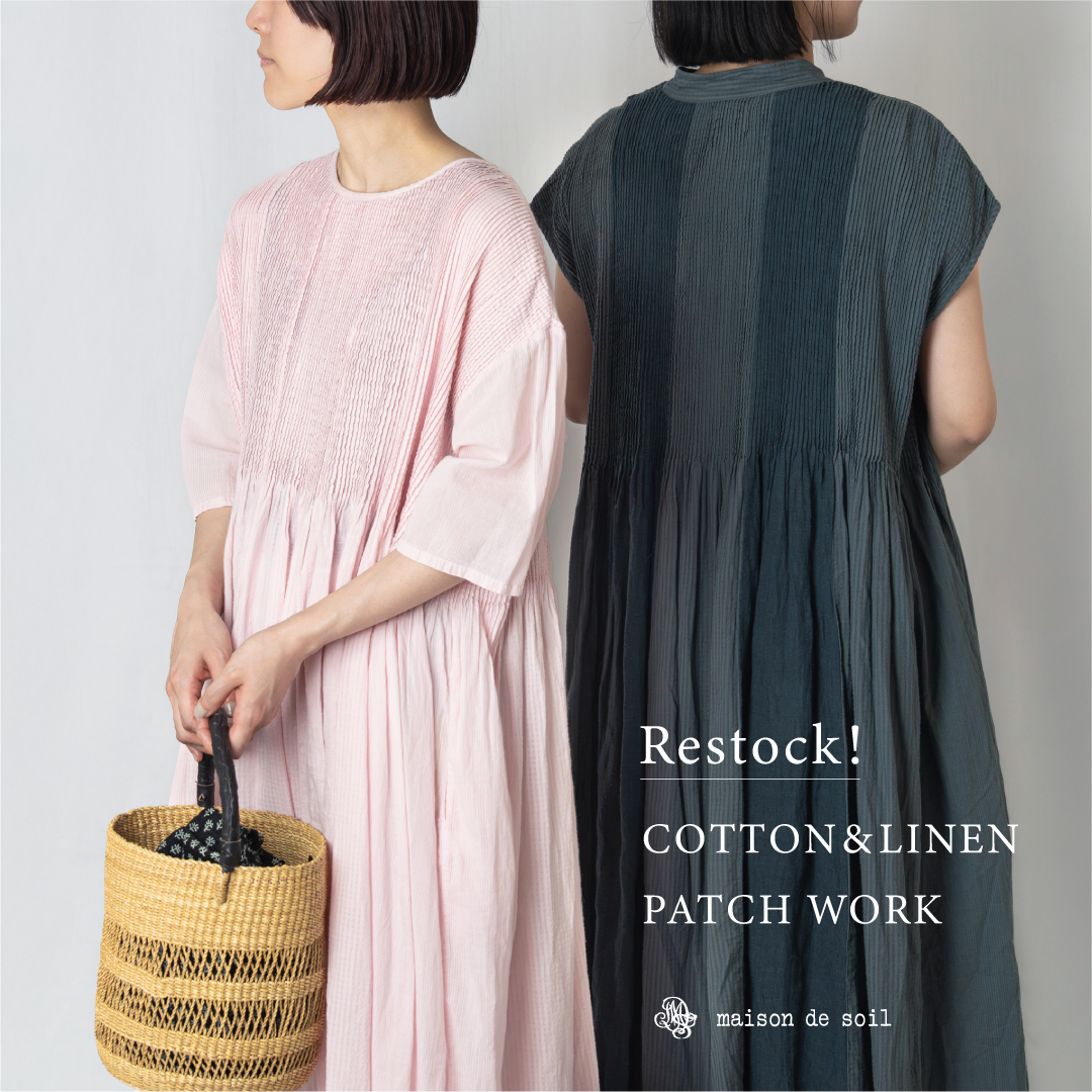 ☆maison de soil☆ピンタックVネック　花柄長袖ワンピース Lサイズ ☆maison de soil☆ピンタックVネック 花柄長袖ワンピース Lサイズ