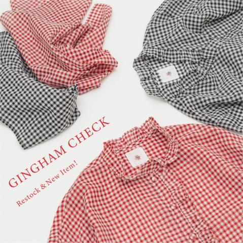 HANDWOVEN COTTON/SILK GINGHAM CHECK series 再入荷！