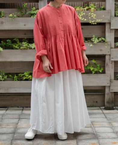 maison de soil NATURAL INDIGO LINEN PLEATS P/OV,Narumi Trading