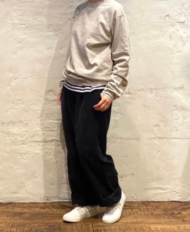 Goodwear　〜CREW NECK L/SL WITH CUFF & HEM RIB〜