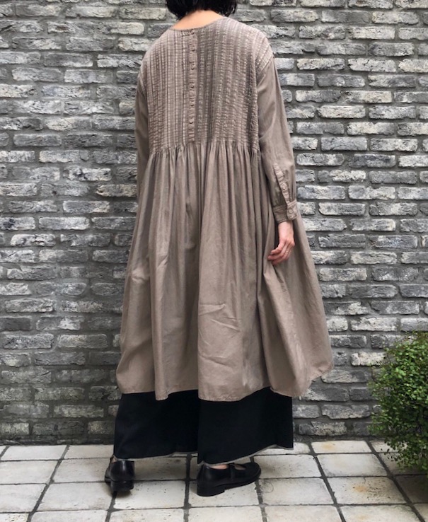 maison de soil TWILL COTTON KHADI(NATURAL DYED) CREW-NECK P