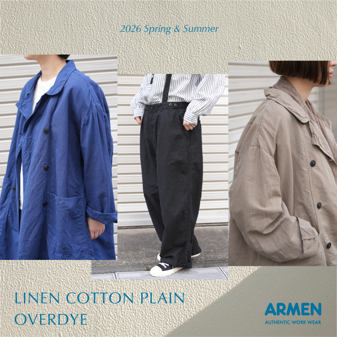 天然素材の風合いを愉しむARMENの「COTTON LINEN」シリーズ。,Narumi