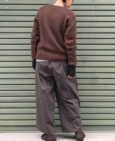 ARMEN〜KID MOHAIR CREW NECK SADDLE SHOULDER P/O〜