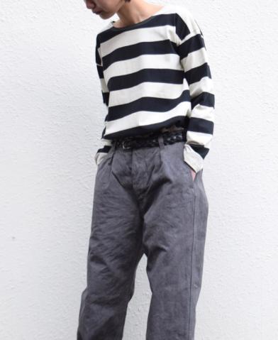 ARMEN 〜HEAVY WEIGHT HERRINGBONE ONE-TUCK PANTS〜