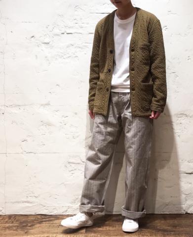 ARMEN 〜VERTICAL COTTON QUILT V-NECK JACKET〜