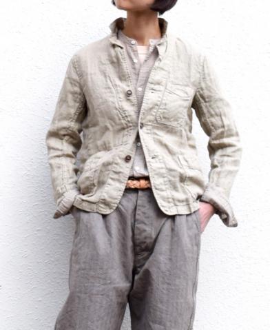 ARMEN 〜LINEN HERRINGBONE WORK JACKET〜