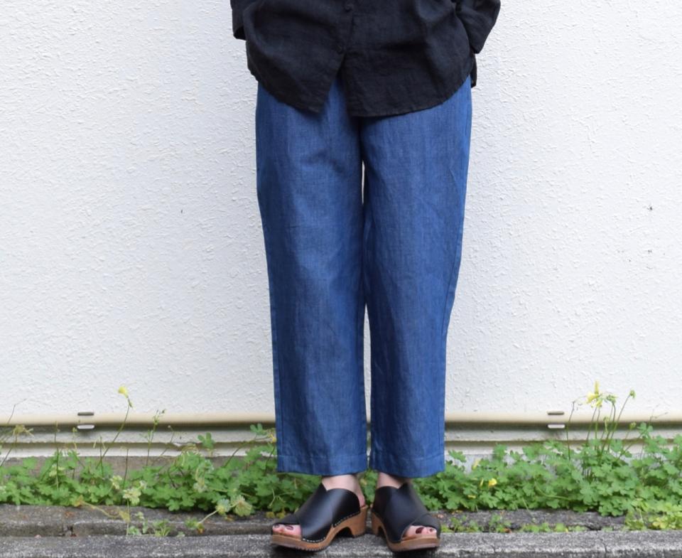 maison de soil ~ WASHED COTTON LINEN EASY PANTS style1