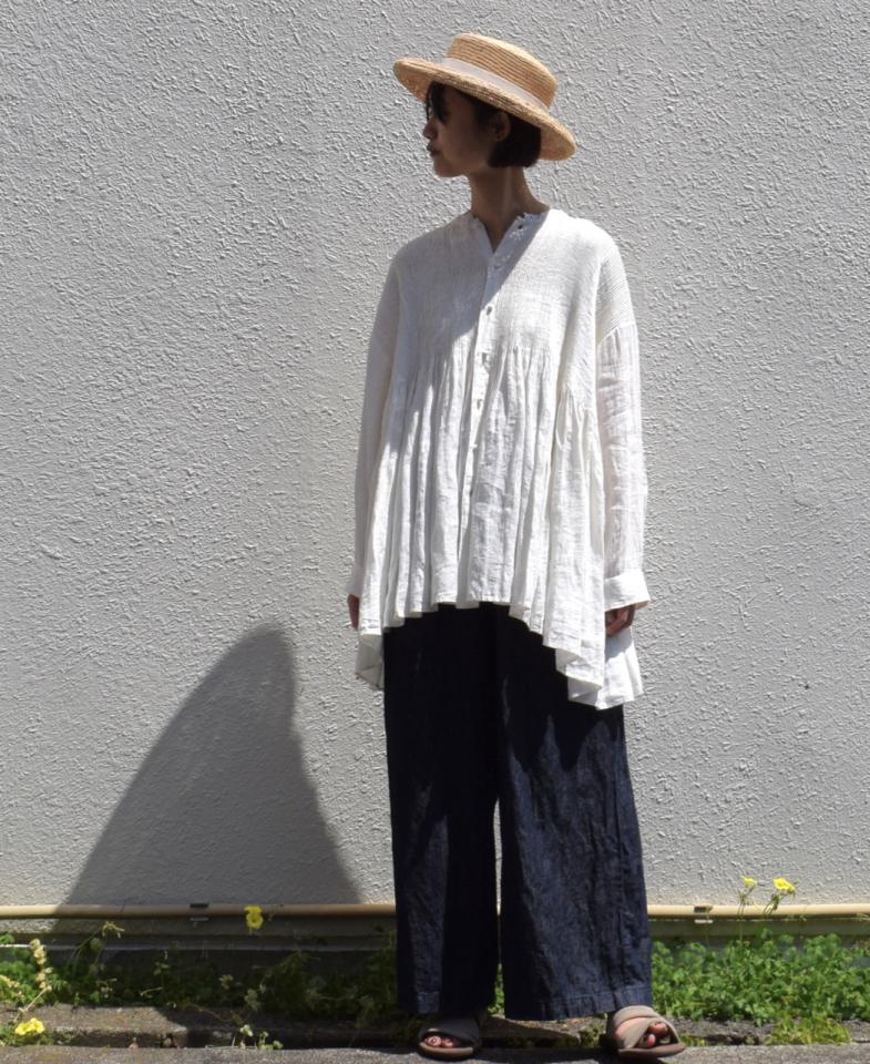 seed and soil Linen pants oat リネン100 洗濯可の通販 by TT's