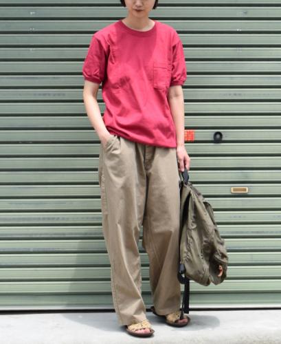 Goodwear × ARMEN 〜 ”DK.RED” CREW NECK S/SL POCKET-…