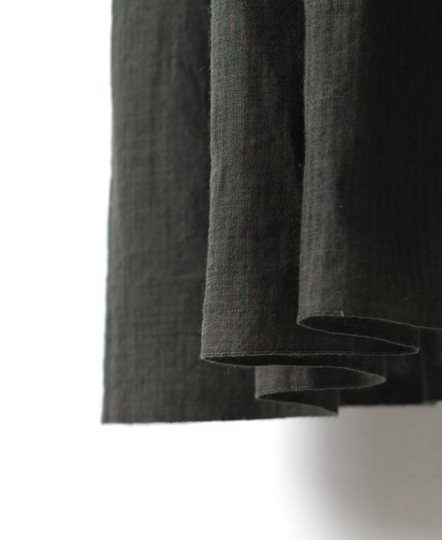 INMDS19713 (ワンピース) HANDWOVEN MINI STRIPE V-NECK DRESS
