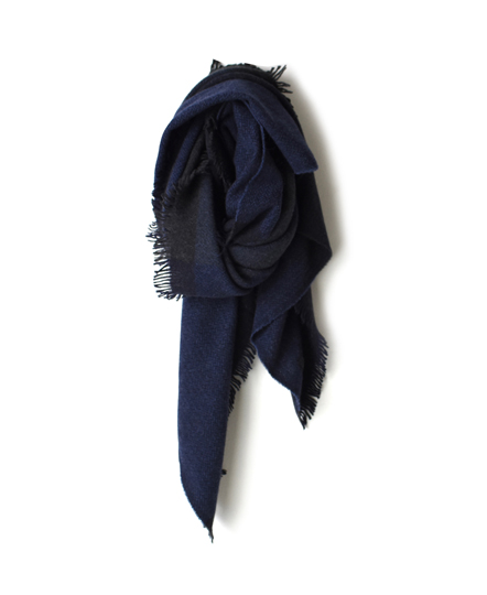 PNMDS1651 2TONE HERRINGBONE CASHMERE STOLE