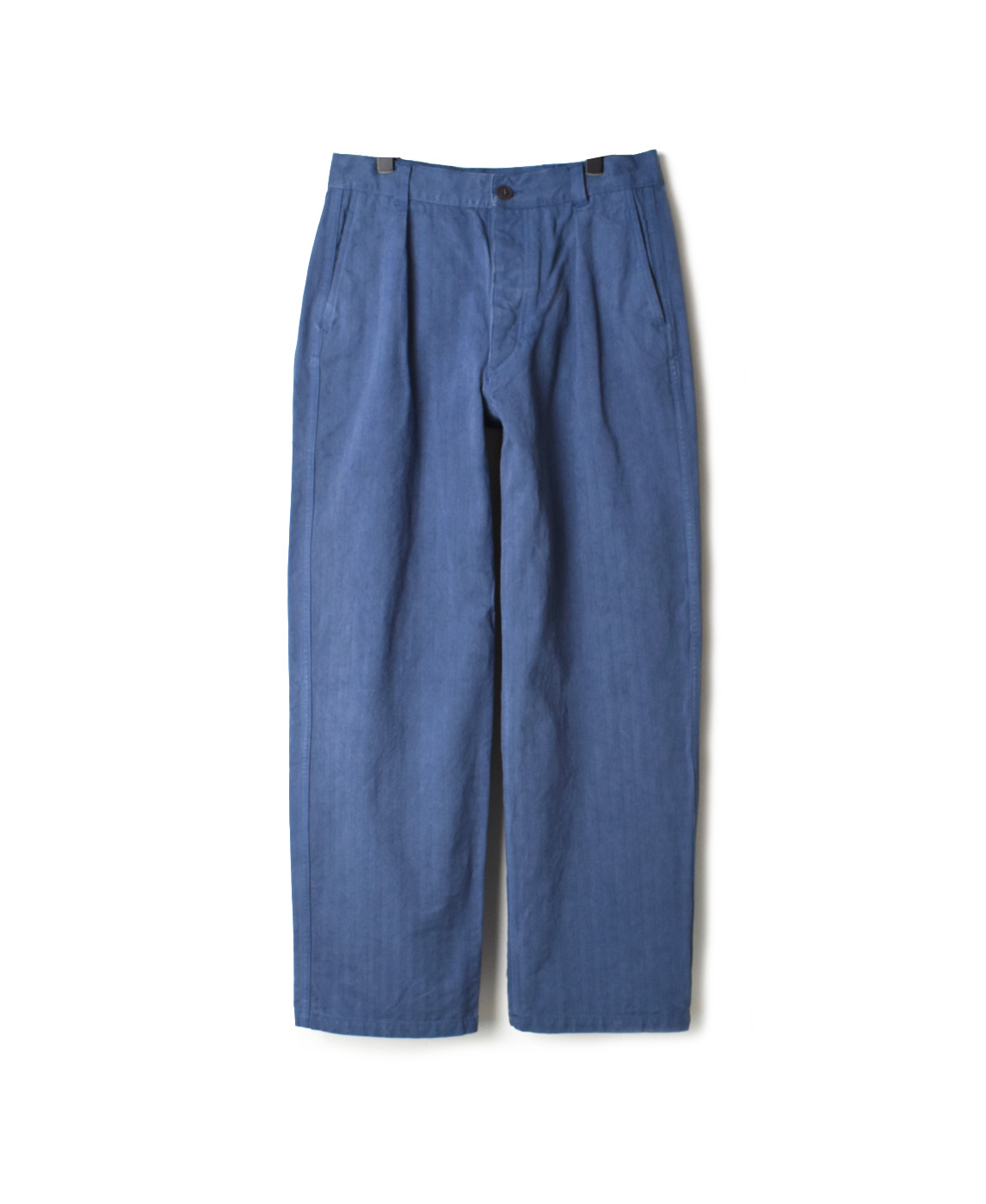 NAM1203DH HEAVY WEIGHT HERRINGBONE ONE-TUCK PANTS