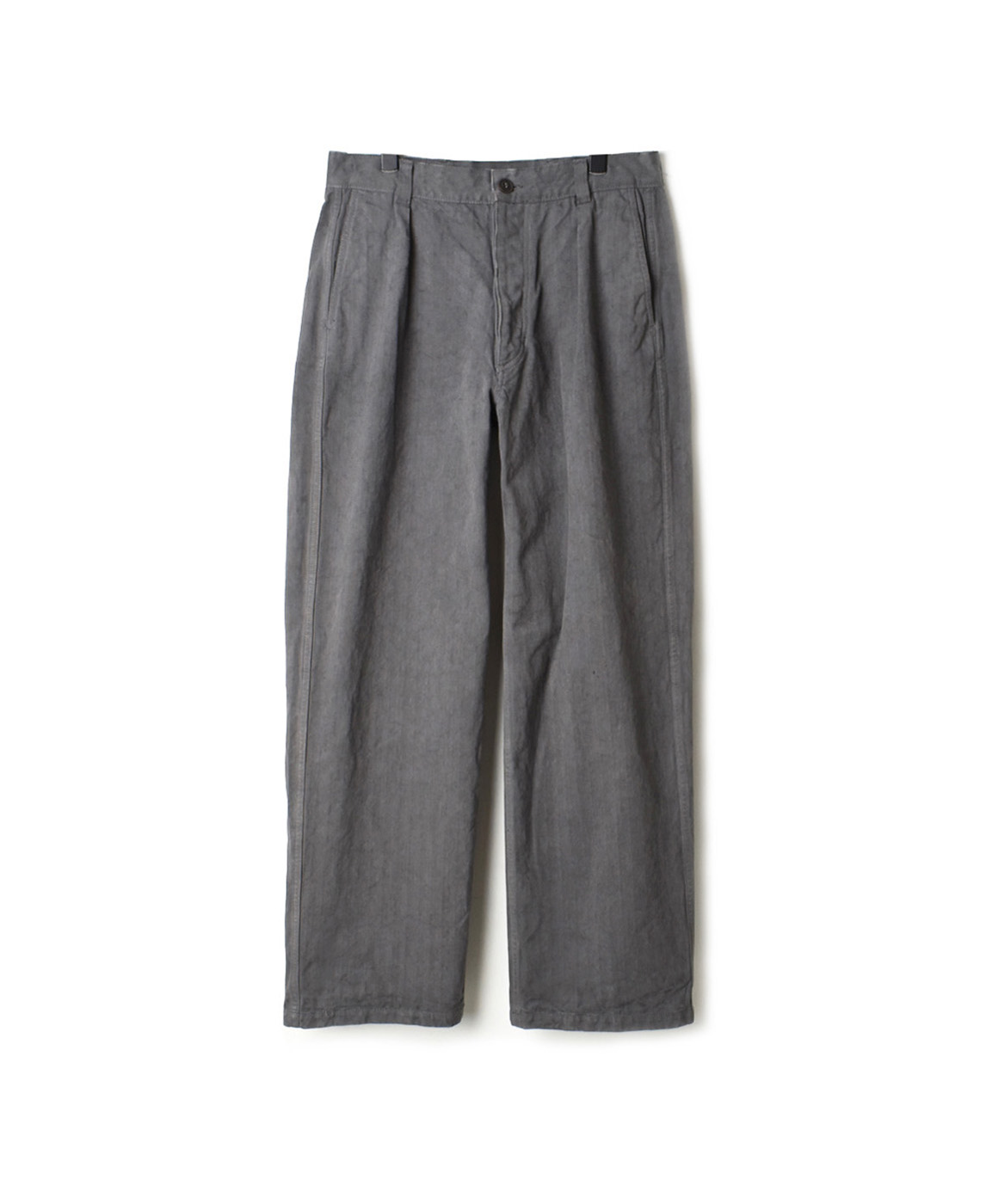 NAM1203DH HEAVY WEIGHT HERRINGBONE ONE-TUCK PANTS